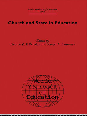cover image of World Yearbook of Education 1966